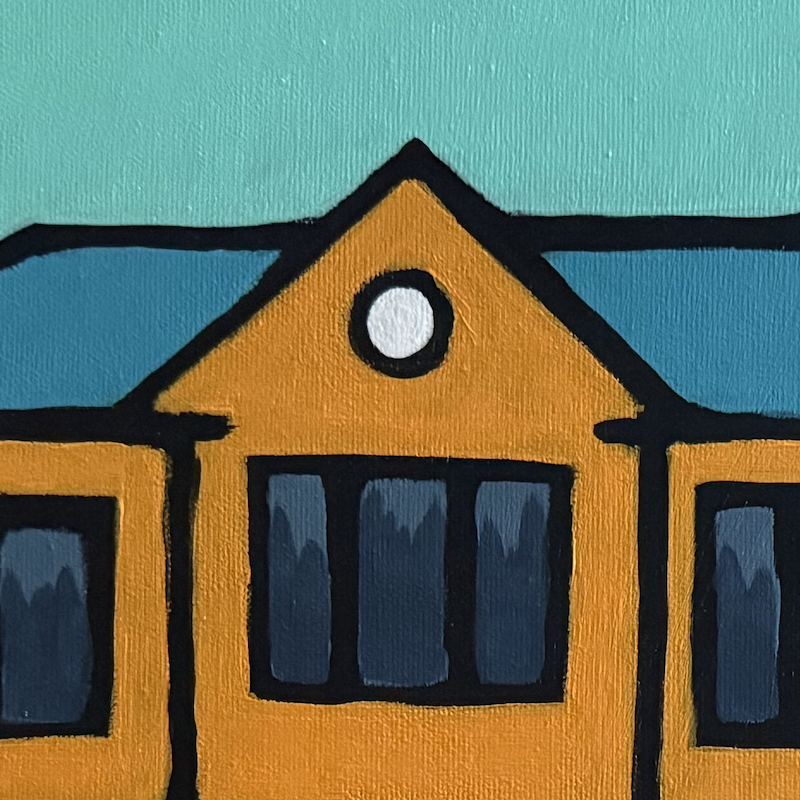 Custom colourful house paintings by Ottawa artist Joanne T. Lauzon