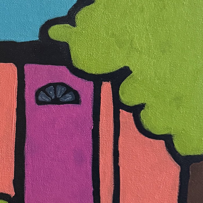 Custom colourful house paintings by Ottawa artist Joanne T. Lauzon