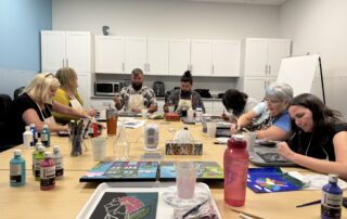 CAMP at Work workplace team creativity sessions led by Ottawa artist and creative play coach Joanne T. Lauzon