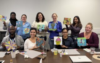 CAMP at Work workplace team creativity sessions led by Ottawa artist and creative play coach Joanne T. Lauzon
